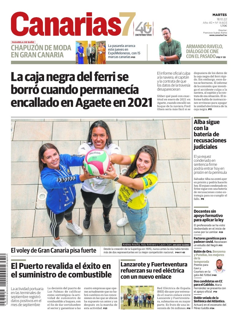 Portada Canarias7 18-10-2022