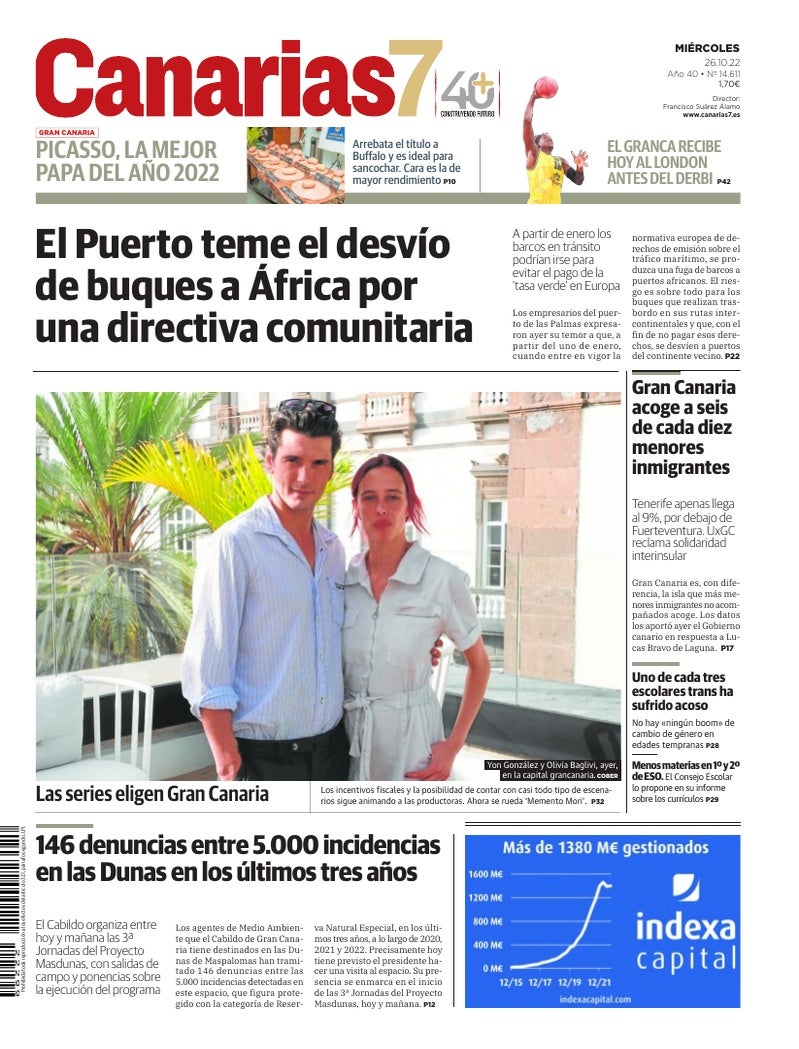 Portada Canarias7 26-10-2022