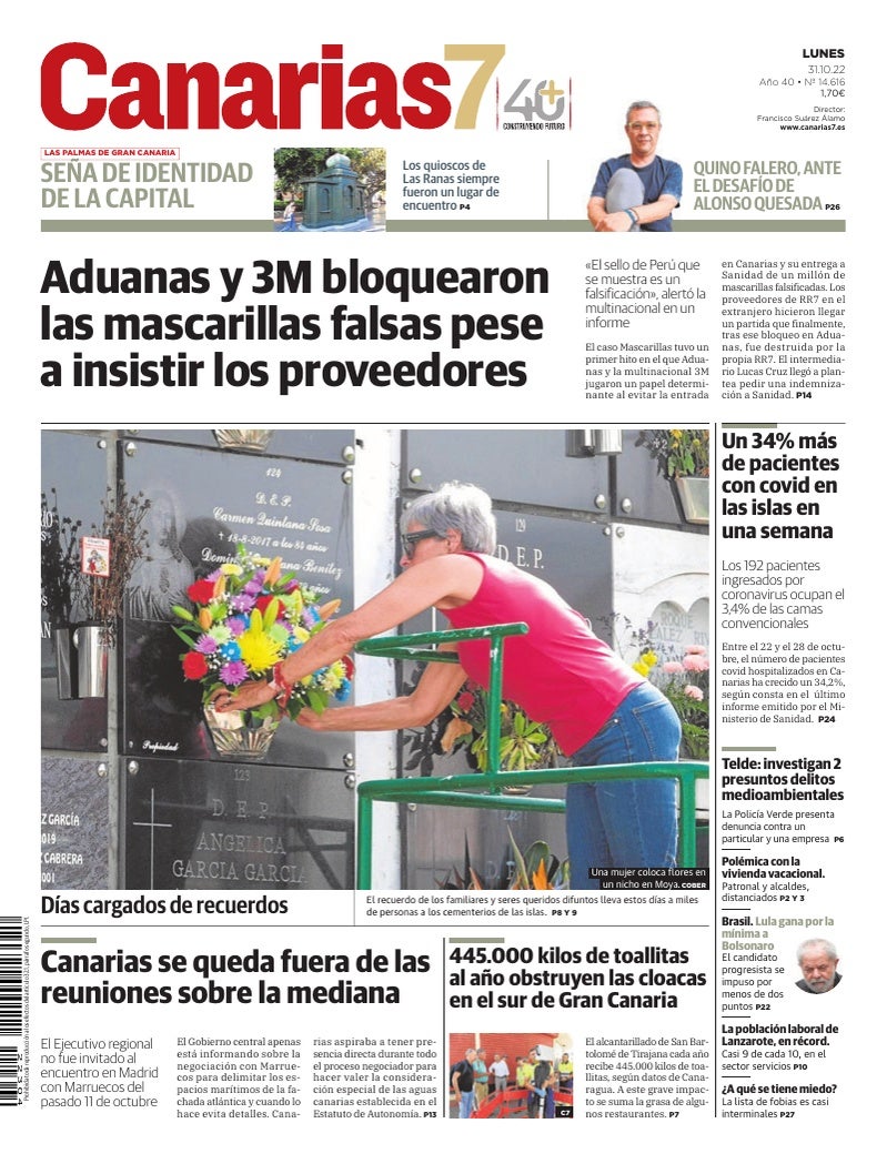 Portada Canarias7 31-10-2022