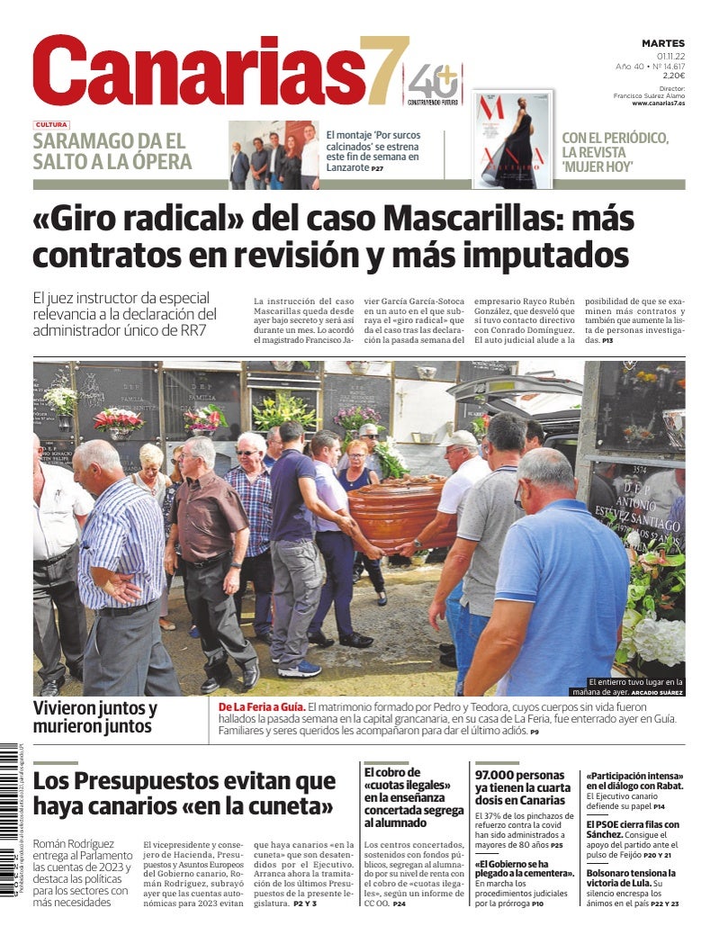 Portada Canarias7 01-11-2022