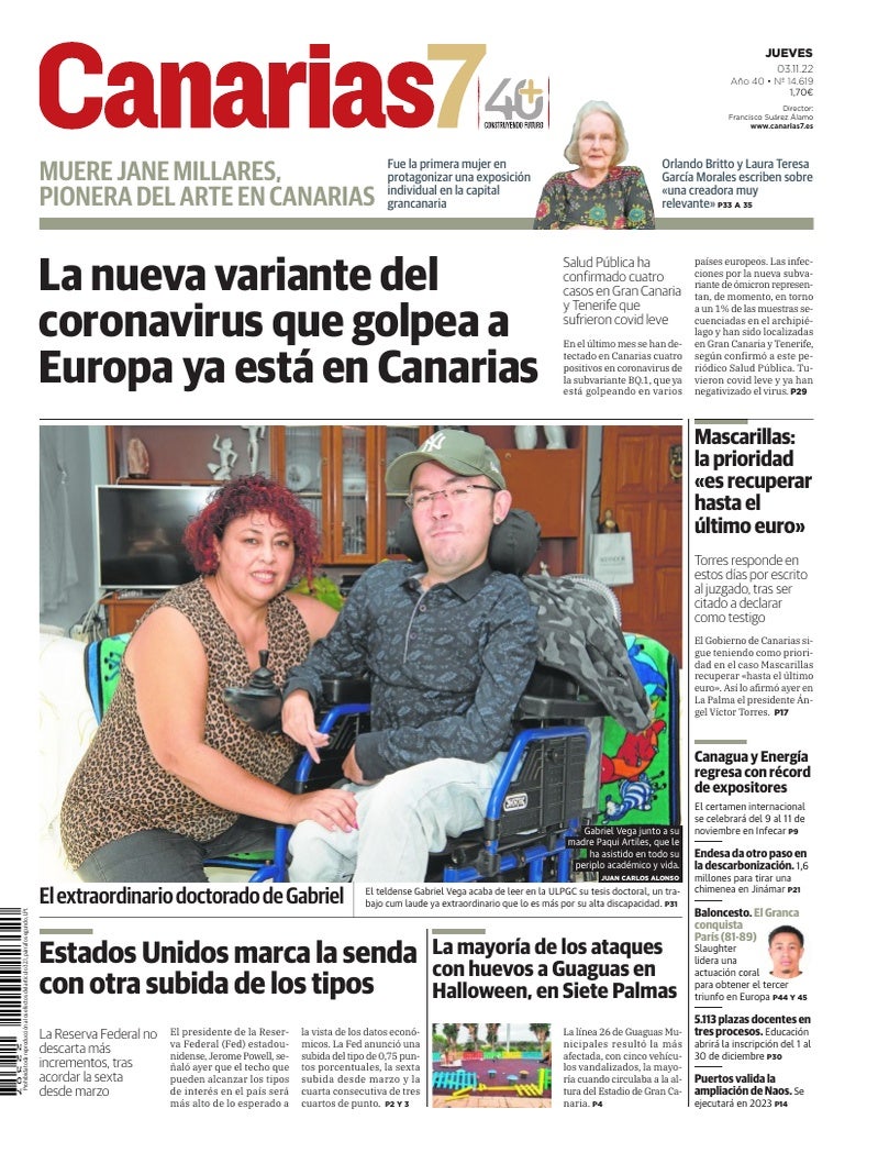 Portada Canarias7 03-11-2022