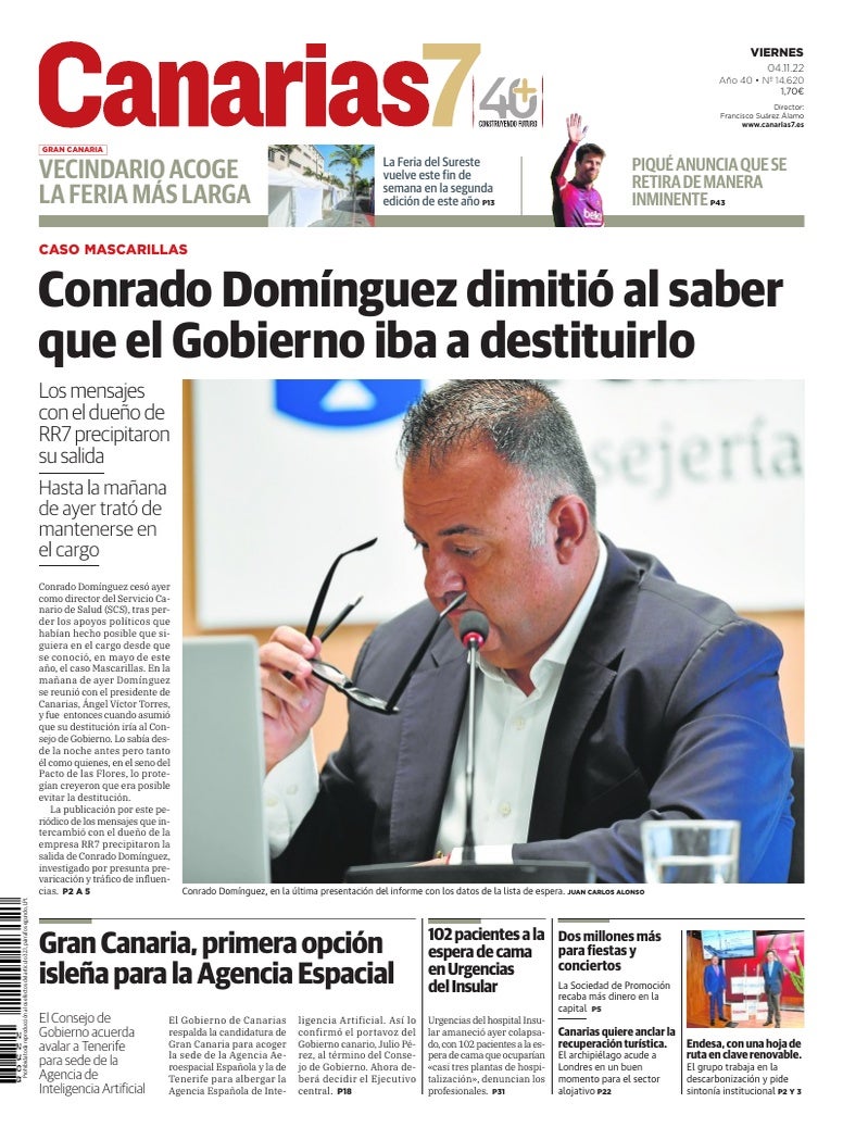 Portada Canarias7 04-11-2022