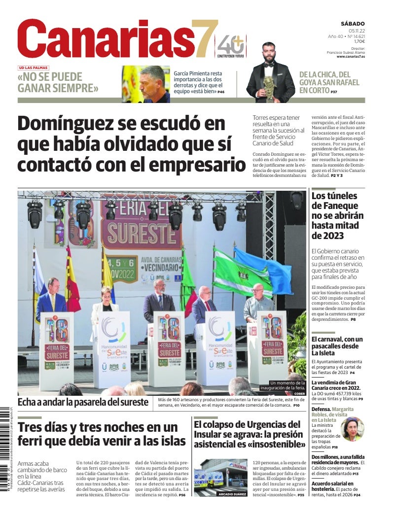 Portada Canarias7 05-11-2022