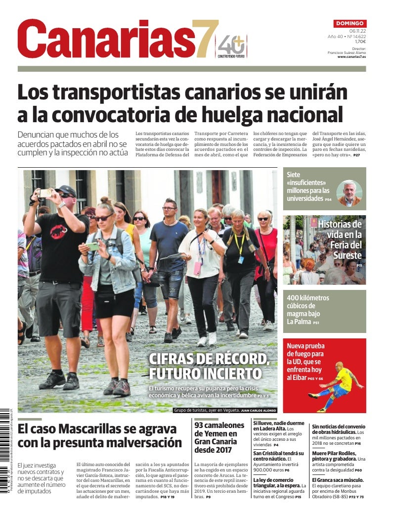 Portada Canarias7 06-11-2022