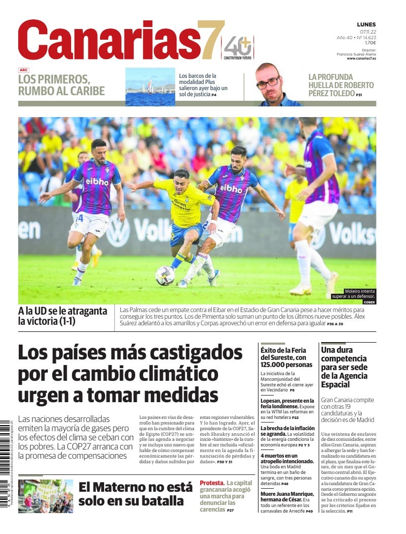 Portada Canarias7 07-11-2022