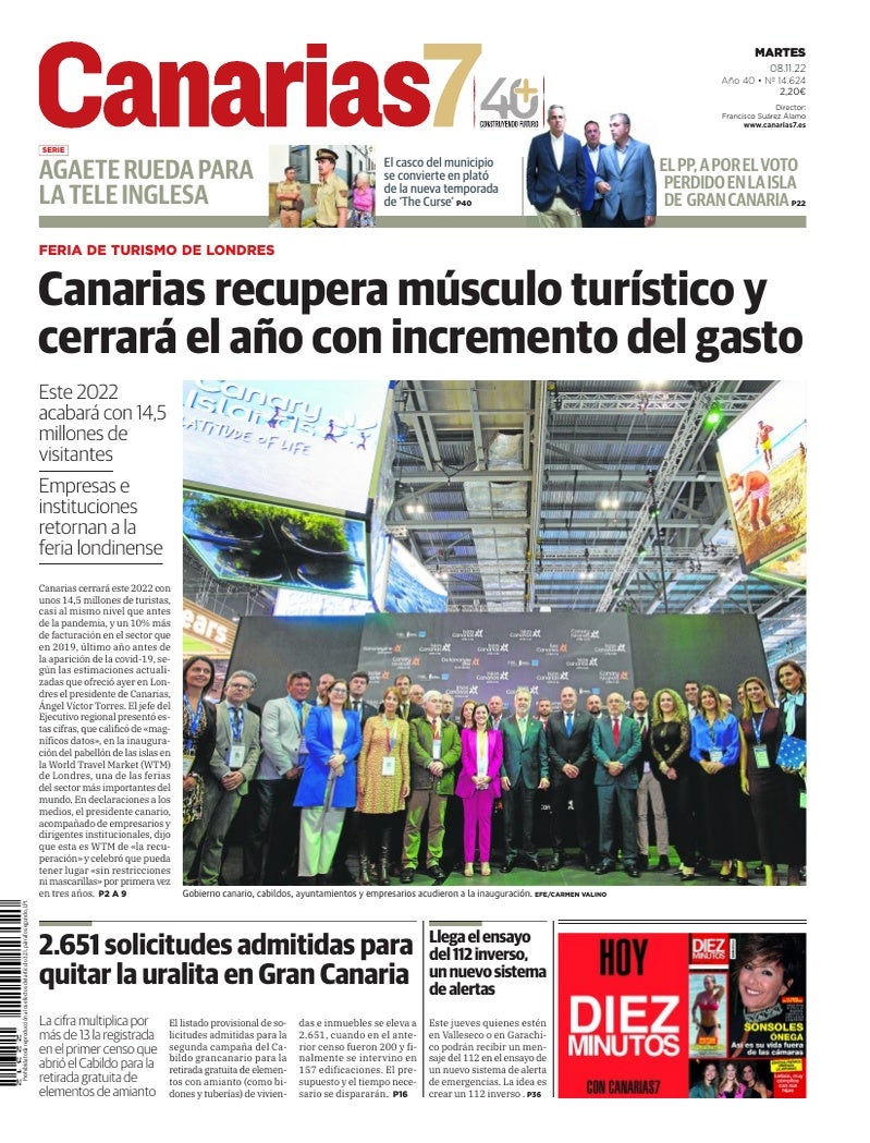 Portada Canarias7 08-11-2022