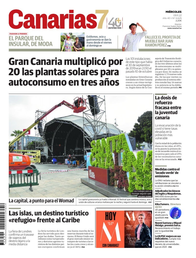 Portada Canarias7 09-11-2022