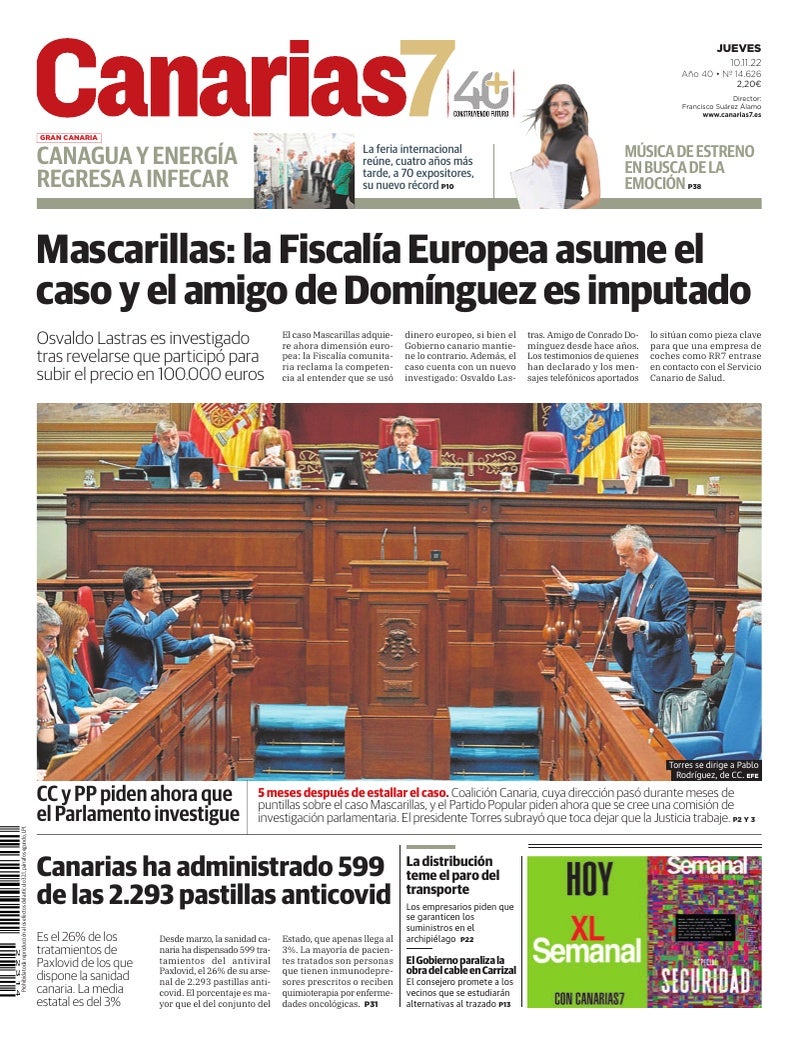 Portada Canarias7 10-11-2022