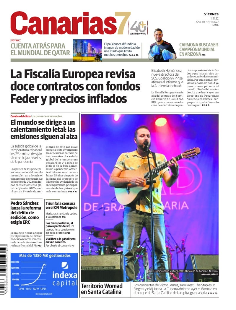 Portada Canarias7 11-11-2022