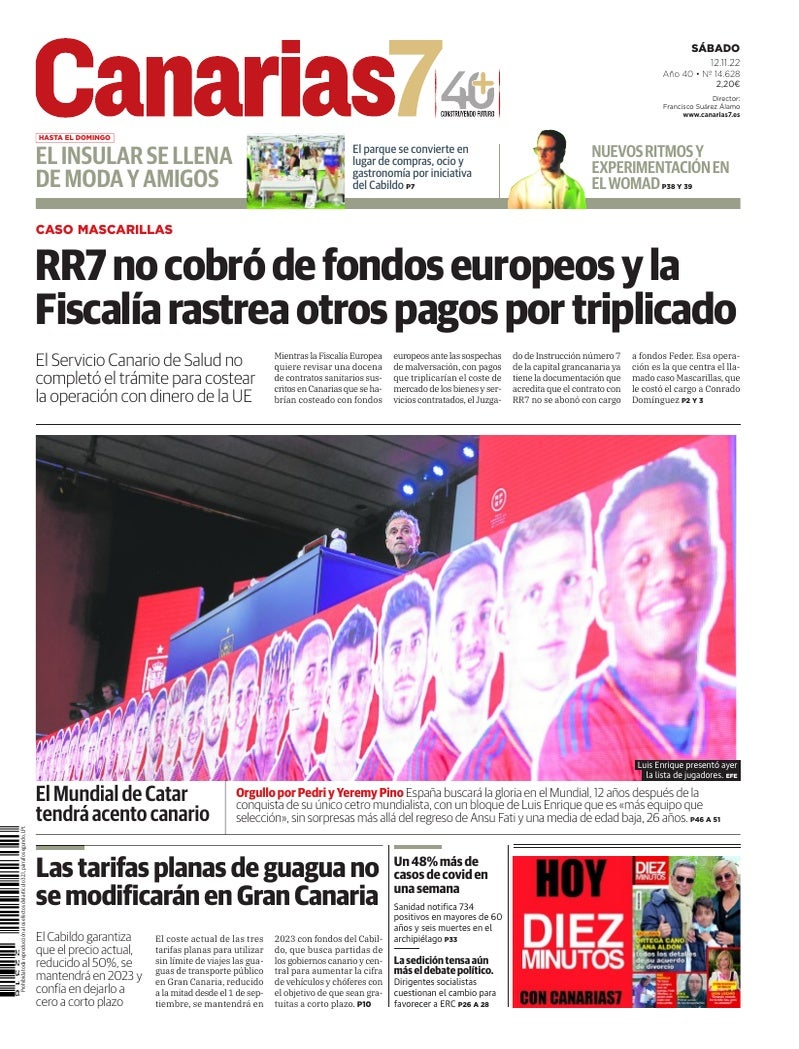 Portada Canarias7 12-11-2022