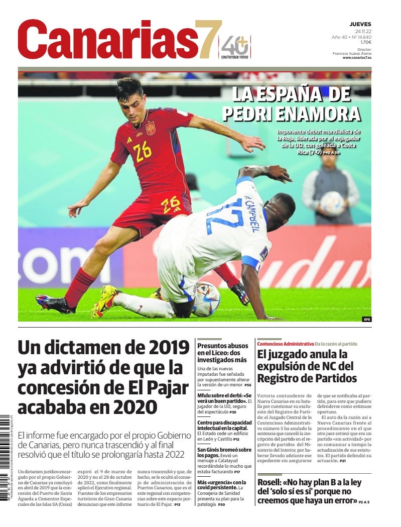 Portada Canarias7 24-11-2022