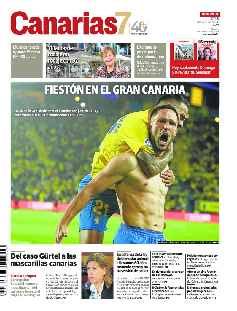 Portada Canarias7 27-11-2022