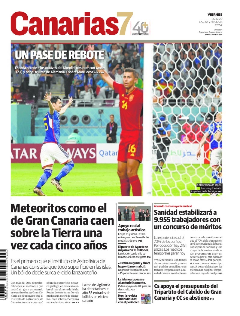 Portada Canarias7 02-12-2022