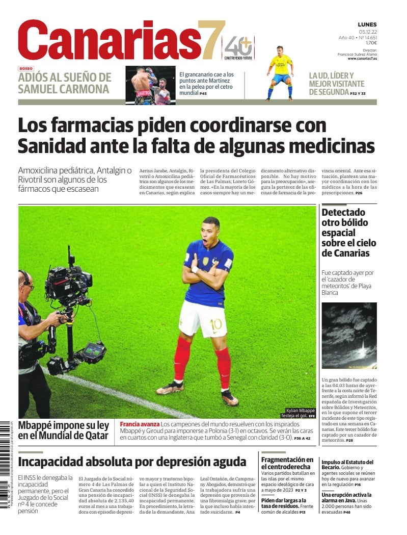 Portada Canarias7 05-12-2022