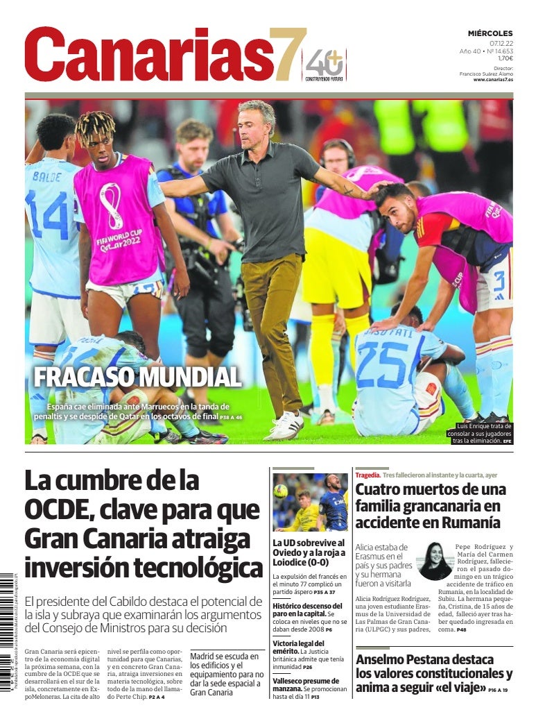 Portada Canarias7 07-12-2022