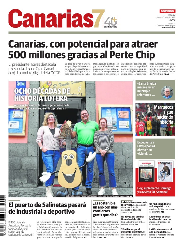 Portada Canarias7 11-12-2022