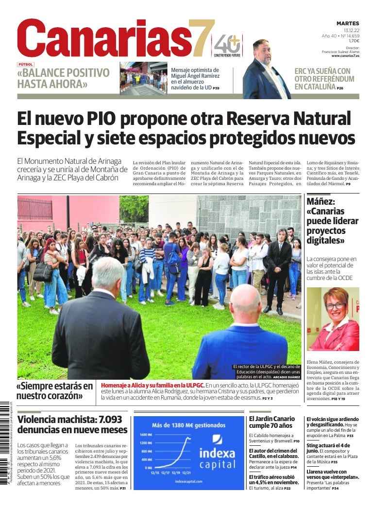 Portada Canarias7 13-12-2022
