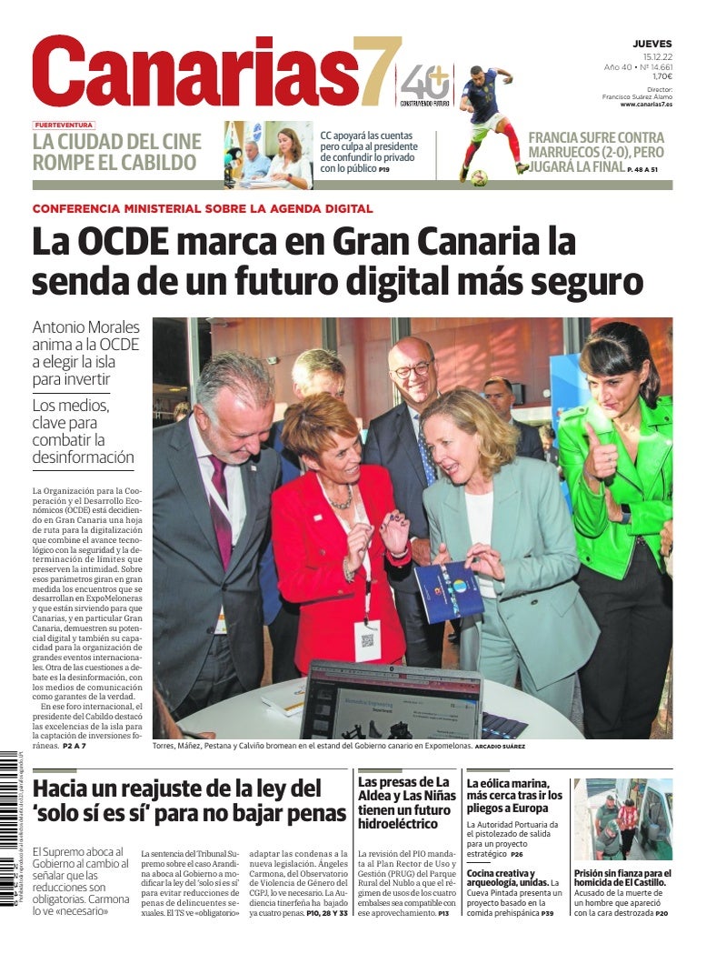 Portada Canarias7 15-12-2022