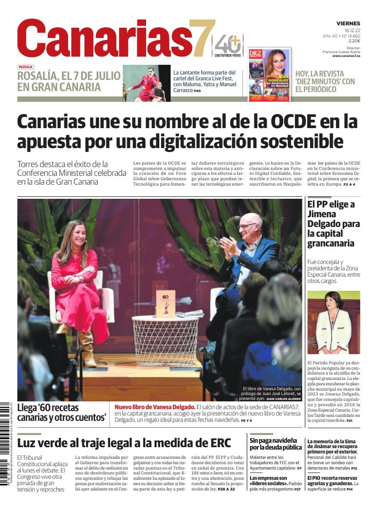 Portada Canarias7 16-12-2022