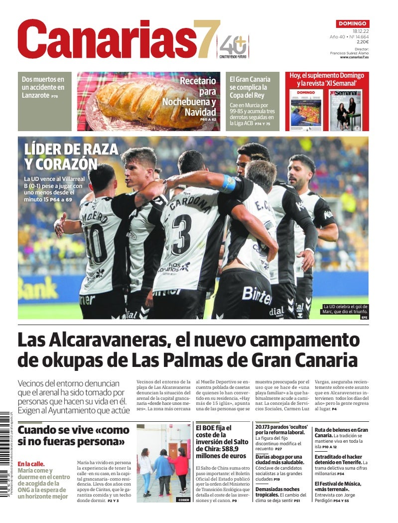 Portada Canarias7 18-12-2022
