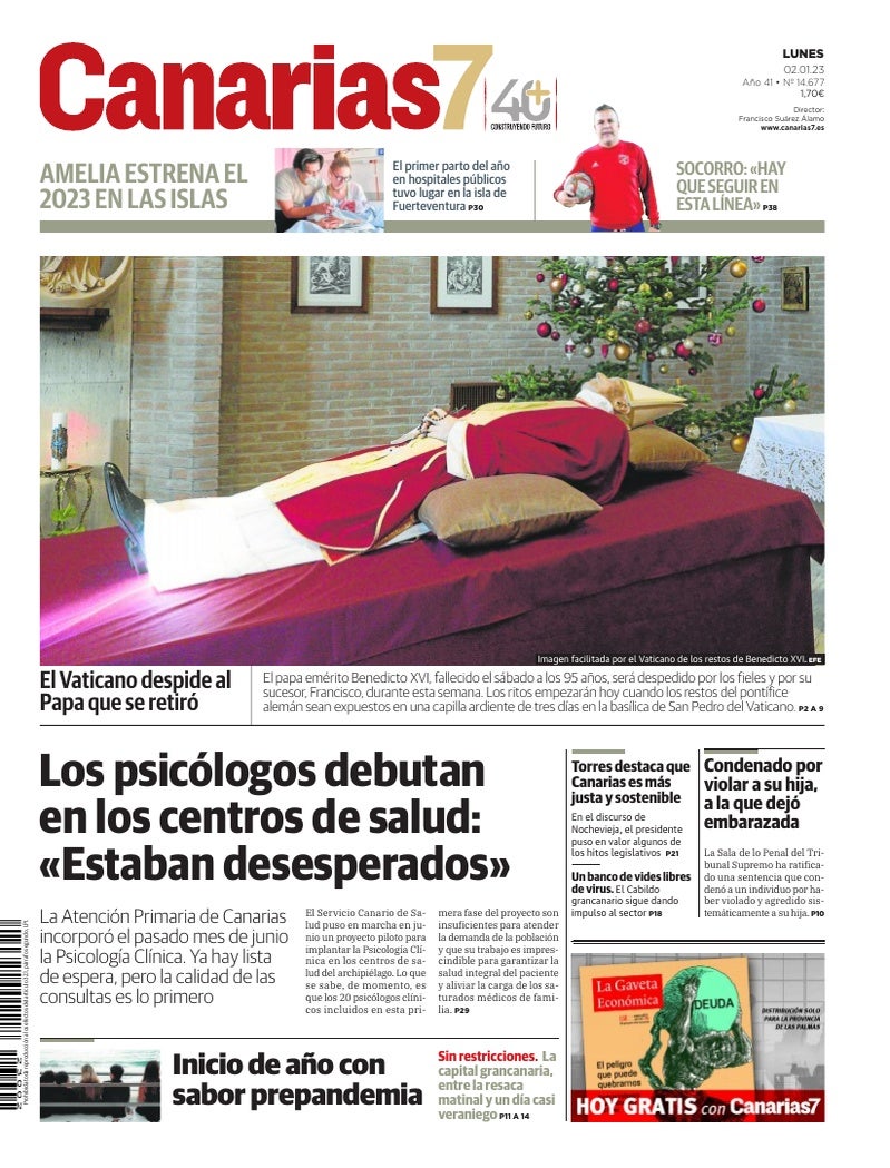 Portada Canarias7 02-01-2023