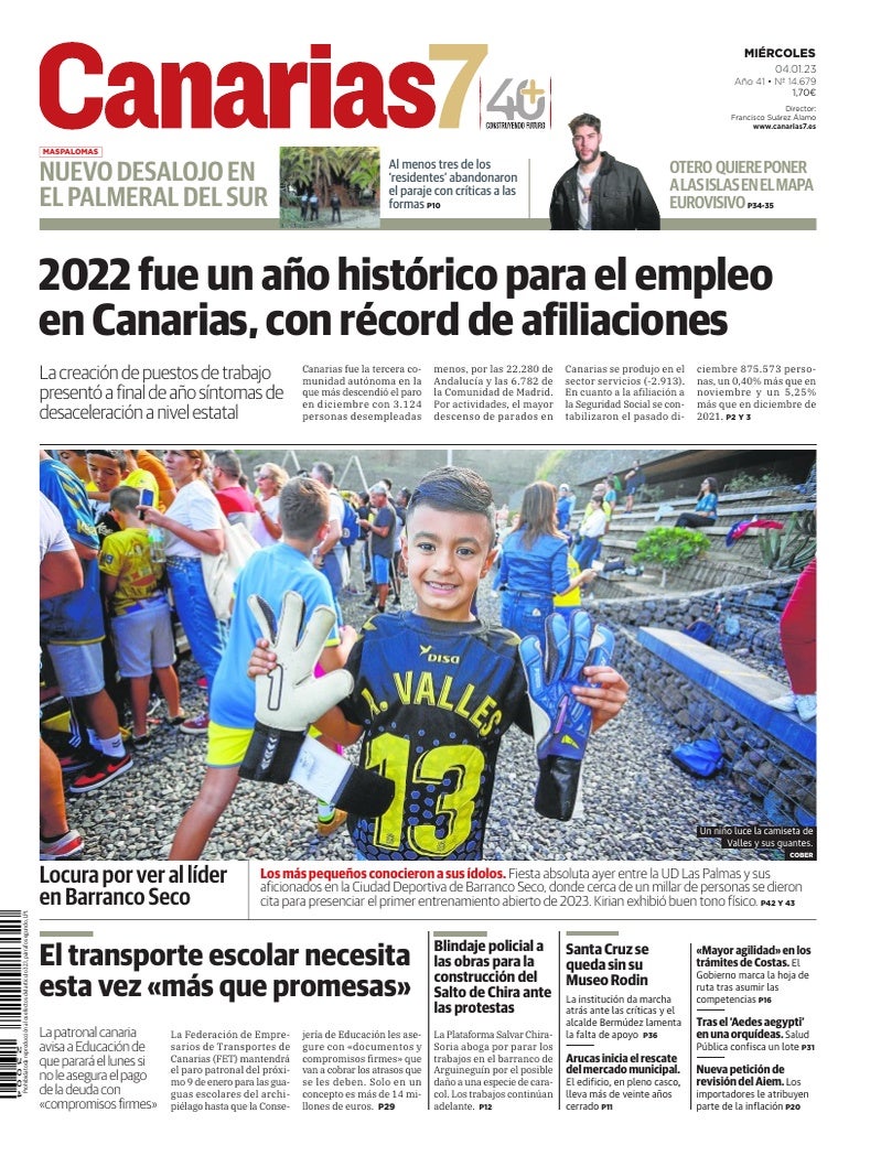 Portada Canarias7 04-01-2023