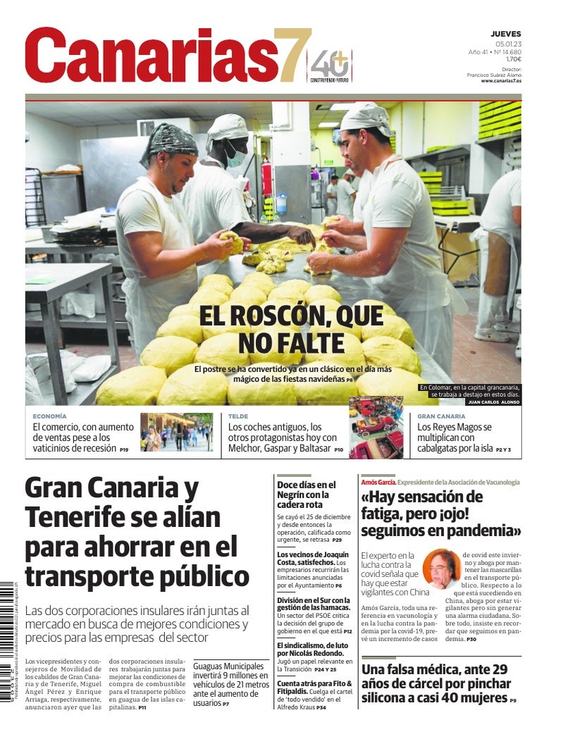 Portada Canarias7 05-01-2023
