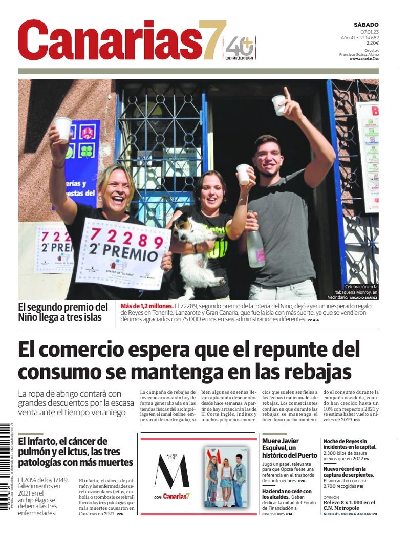 Portada Canarias7 07-01-2023