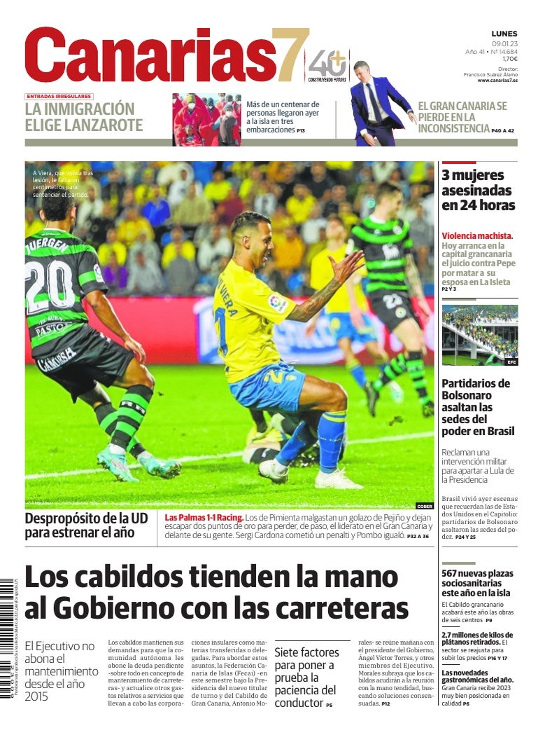 Portada Canarias7 09-01-2023