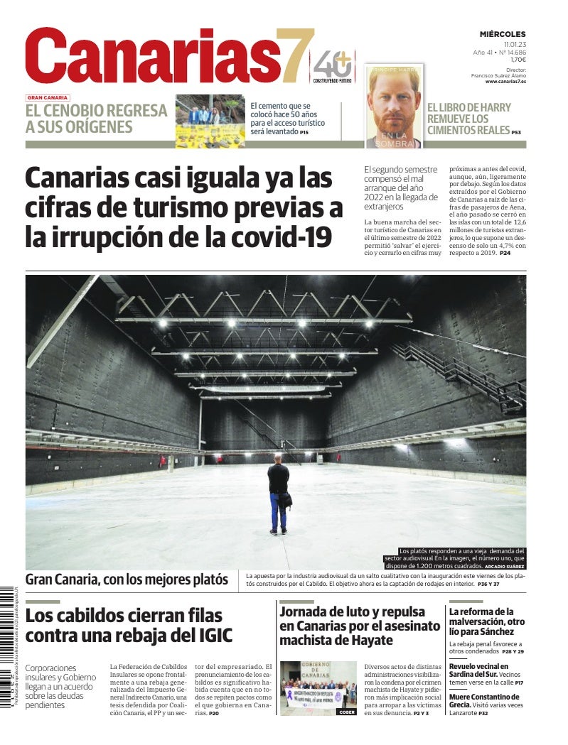 Portada Canarias7 11-01-2023