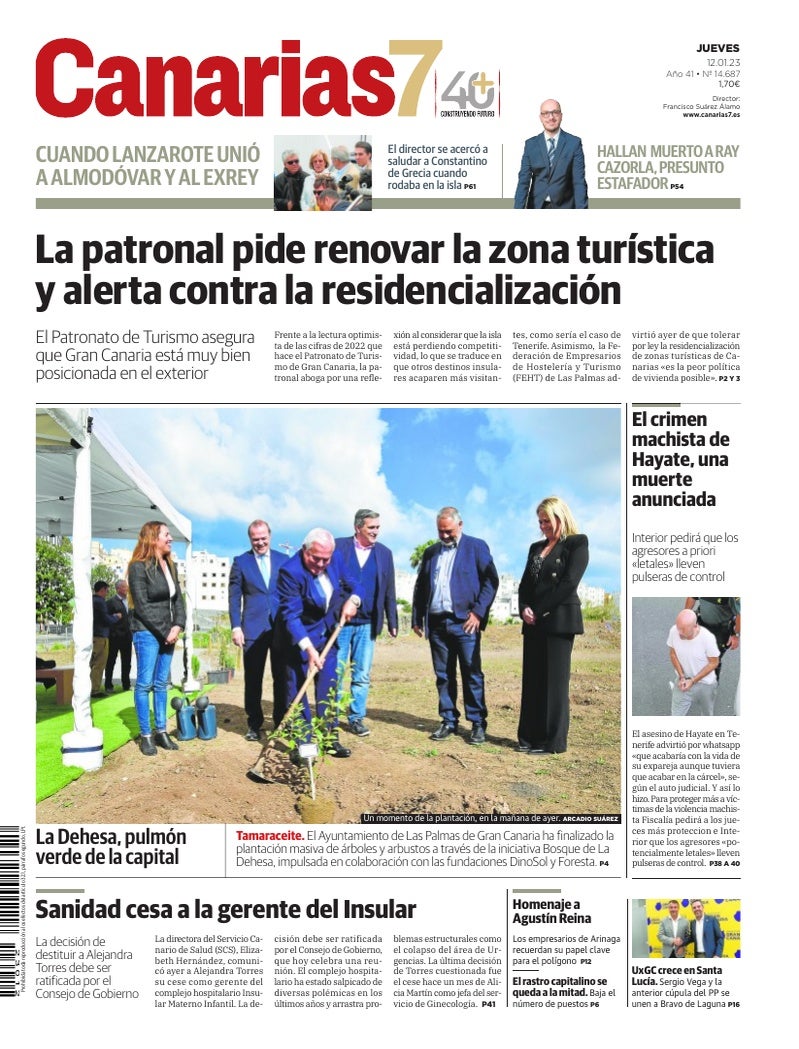 Portada Canarias7 12-01-2023