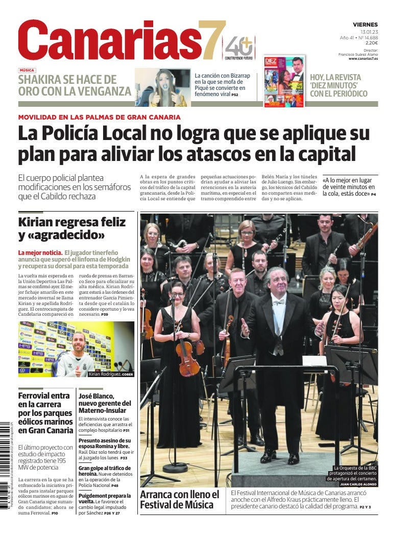 Portada Canarias7 13-01-2023