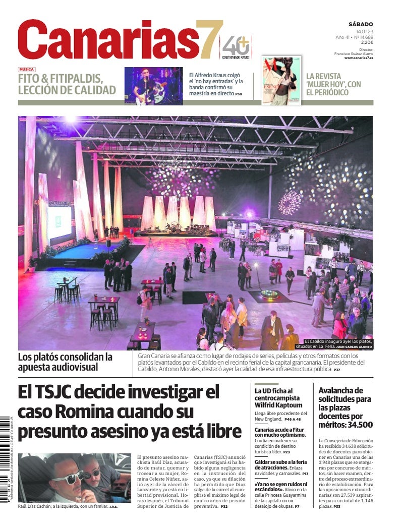 Portada Canarias7 14-01-2023