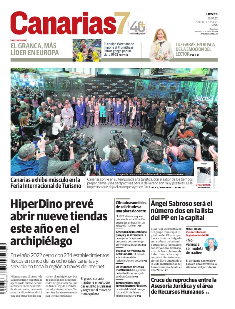Portada Canarias7 19-01-2023
