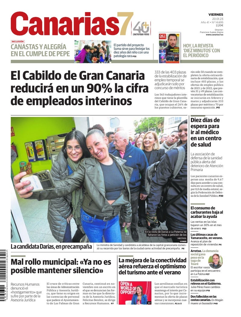 Portada Canarias7 20-01-2023