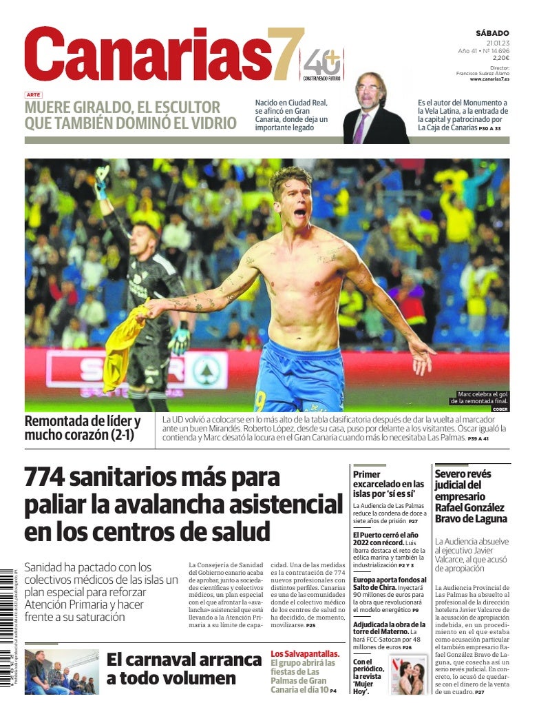 Portada Canarias7 21-01-2023