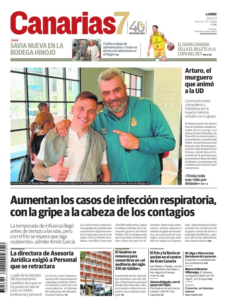 Portada Canarias7 23-01-2023