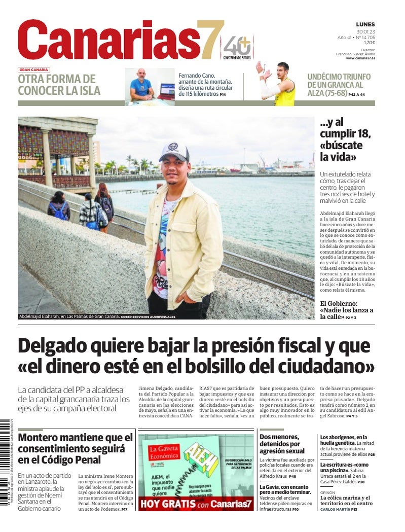 Portada Canarias7 30-01-2023