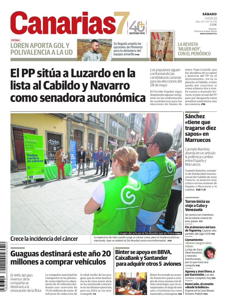Portada Canarias7 04-02-2023