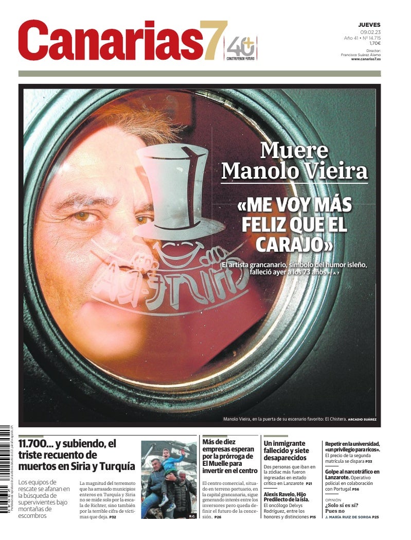 Portada Canarias7 09-02-2023