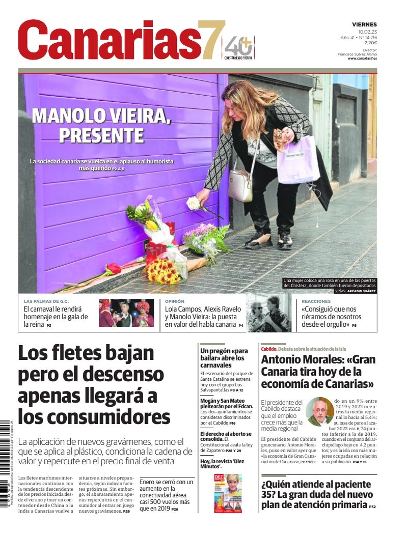 Portada Canarias7 10-02-2023