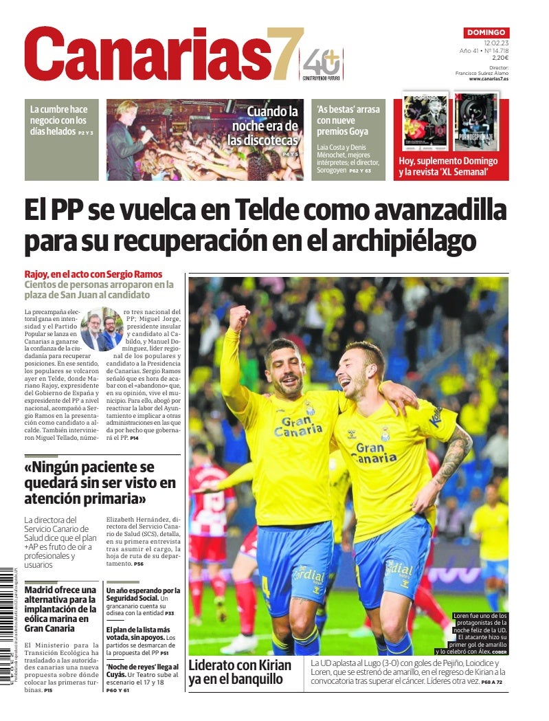 Portada Canarias7 12-02-2023