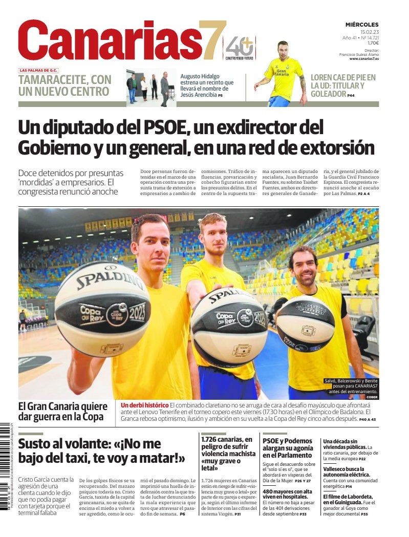 Portada Canarias7 15-02-2023