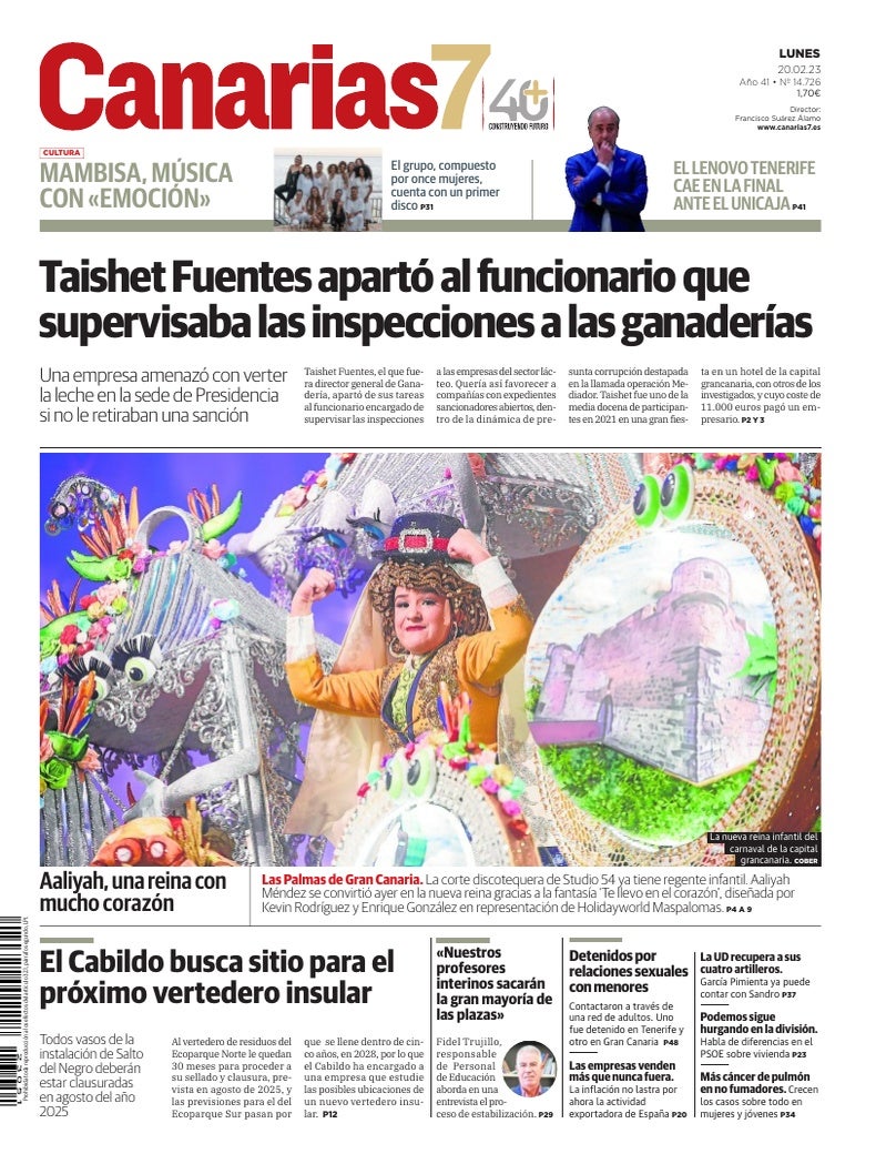 Portada Canarias7 20-02-2023