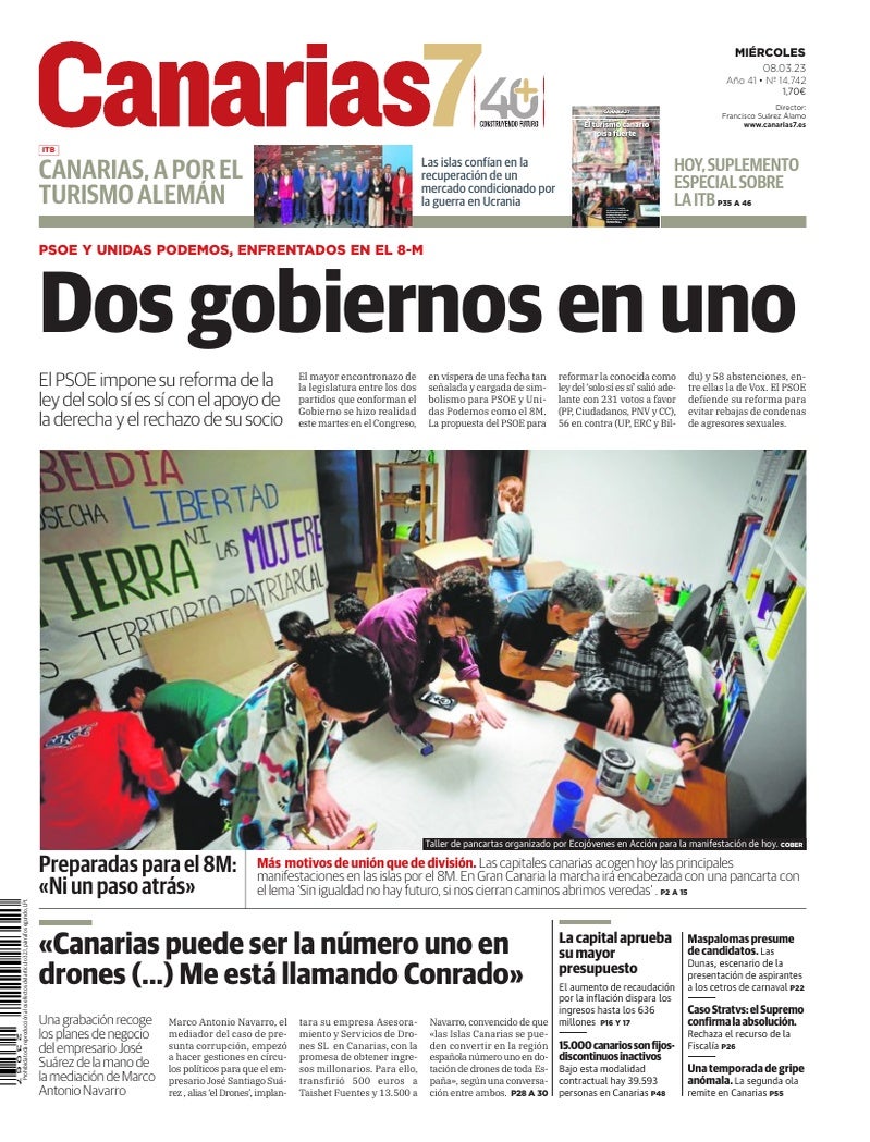Portada Canarias7 08-03-2023