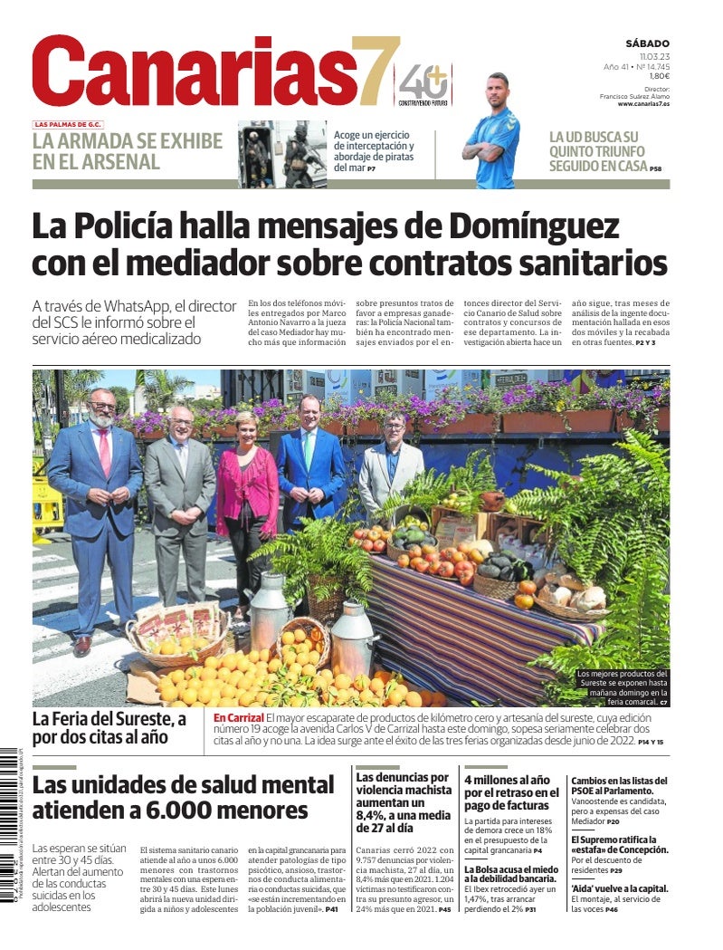 Portada Canarias7 11-03-2023