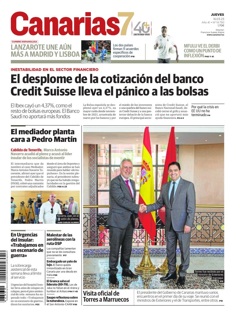Portada Canarias7 16-03-2023