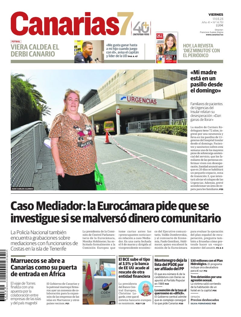 Portada Canarias7 17-03-2023
