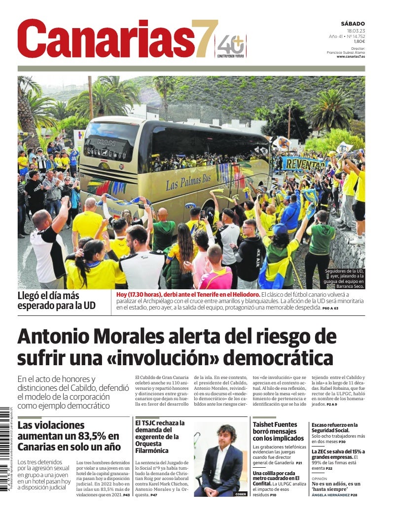 Portada Canarias7 18-03-2023