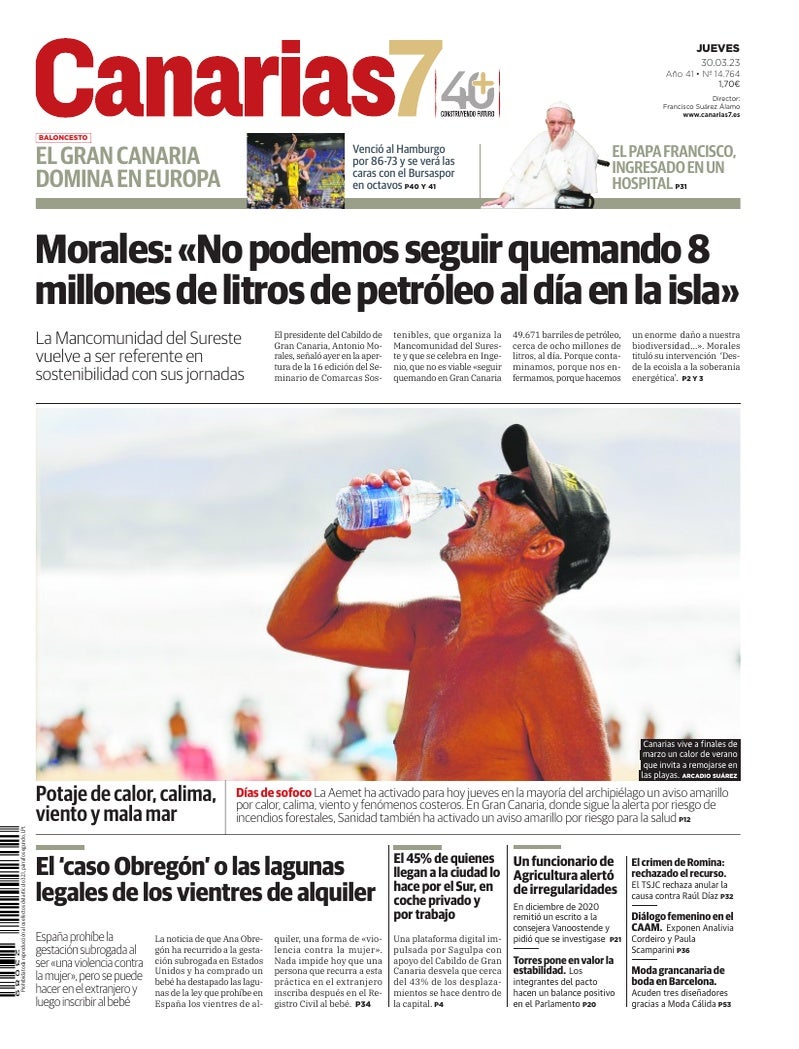 Portada Canarias7 30-03-2023